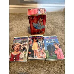 Shirley Temple Family VHS Triple Pack Movie Collection Heidi Curly Top Baby